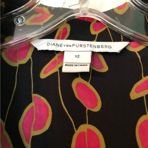 Diane von Furstenberg patterned shirt dress